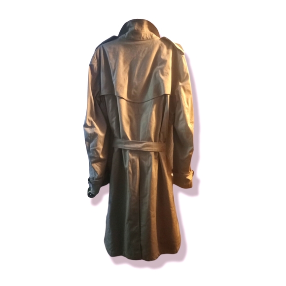 Vintage Bradley Jons Raincoat Trench Tan Made in Poland 44L - Picture 2 of 5